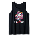 I love, Celebrating love and acceptance. Pride Month Tank Top