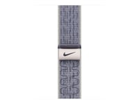 Apple Nike - Slinga För Smart Klocka - 42Mm - 130 - 190 Mm - Blå/Grå