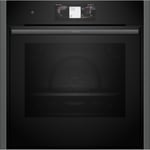 NEFF B64CT73G0B N90 Slide&Hide® Built In 60cm Electric Single Oven Graphite A+