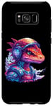 Galaxy S8+ Retro Art Dragon in Armor Case