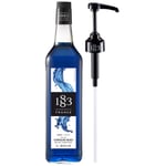 Routin 1883 Premium Blue Curacao Syrup (Glass Bottle) 1L + Pump