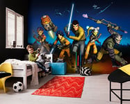 Komar Star Wars Rebels Run Wallpaper Mural, Vinyl, Multi-Colour, 368 x 0.2 x 254 cm