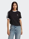 adidas Originals Adicolor T-Shirt - Black, Black, Size S, Women