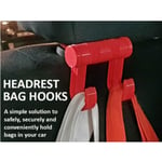 MakeIT Car Headrest Bag Hooks Vit One Size