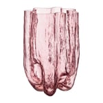 Kosta Boda Crackle vase 370 mm Rosa