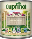 Cuprinol Garden Shades Paint Wood Furniture Shed Fence Protect 1L- Natural Stone