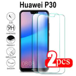 2-pack Huawei P30 Härdat Glas /skärmskydd Transparent
