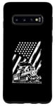Galaxy S10 USA Steam Train American Flag Patriotism Americans Patriot Case