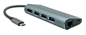 ProXtend 6in1 MultiHub - dockingstation USB-C 3.2 Gen 1 HDMI GigE