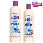 Aussie Miracle Moist Macadamia Nut Oil Hair Shampoo 675ml And Conditioner 470ml