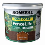 Ronseal One Coat fence life Harvest Gold Matt Fence & shed Wood Treatment, 9L