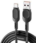 USB-C 3.1 til USB-A 2.0 fast charge kabel - 80W - Sort - 3 m