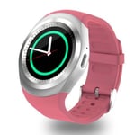 Y1 Smartwatch Med Sim Rosa