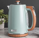 Haden Dorchester Variable Temperature Kettle - Wood Effect Finish, Sage Green