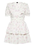 Gina Tricot Smock Frill Dress Vit