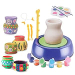 Kit d'artisanat d'art de roue de poterie, Machine en céramique avec argile séchée à l'air, jouet éducatif, bricolage, activité artisanale en Studio de poterie