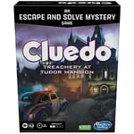 Hasbro Gaming, Cluedo Board Game Treachery at Tudor Mansion, Escape Room Game, Cooperative Family Board Game, Mystery Games