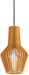 Citrus-1, Pendel lampe, Sp1, træ by Ideal Lux (D: 20 cm. x H: 32 cm., Natur)