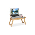 Hopfällbart laptopbord av bambu
