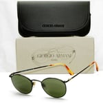 Authentic Giorgio Armani 1997 Vintage Sunglasses Black Green Mens Womens 132 748
