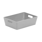 ARIHA'S LAUNCH Wham Studio Basket Home Kitchen Bathroom Office Plastic Storage Boxes Cool Grey (3.01-12 x 16.5 x 5 cm)