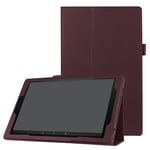 For Amazon Fire HD 10&10 Plus Tablet(11th Generation, 2021 Release) Folding Stand Leather Case Cover,Slim Folding Stand Cover with Auto Wake/Sleep