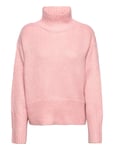 Fuscia Knit Top Tops Knitwear Turtleneck Pink NORR