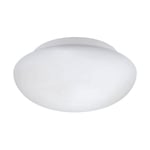 Wall Flush Ceiling Light Colour White Shade White Glass Opal Matt Bulb E27 1x60W