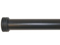 Milton förlängningsrör 45x280mm - med gummimanschett, svart