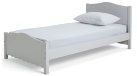 Habitat Serena Scallop Single Bed Frame With Mattress -Ivory