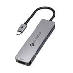 NOVOO USB C Hub Power Delivery 60W, 6-en-1 Adaptateur USB-C vers HDMI 4K, Lecteur de Carte SD & Micro SD, 2 x USB 3.1, Port de Recharge PD 2.0 pour MacBook Pro Chromebook Pixel Huawei Matebook