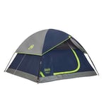 Coleman 4-Person Dome Tent for Camping | Sundome Tent with Easy Setup, Navy/Grey