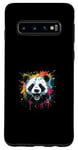 Coque pour Galaxy S10 Portrait de panda - Œuvre d'art pop art