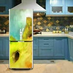 3D Fridge Door Sticker DIY Refrigerator Wrapping Mural Waterproof Vinyl Decor