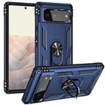 Google Pixel 6 5G Military Armour Ring Case Navy