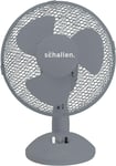 Schallen Electric Portable Air Cooling GREY Small 9'' inch Office Desk Fan