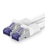 CABLING® Cat7 Cable Ethernet 2M, Haute Vitesse 10Gbps STP 600MHz Cable Réseau, RJ45 Fiche LAN Câbler Compatible avec Routeur,