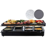 Milliard Raclette Grill for 8 - Include Granite Cooking Stone, Non Stick Surface