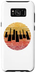 Coque pour Galaxy S8+ Clavier de piano rétro pour les pianistes classiques