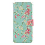 32nd Floral Series 2.0 - Design PU Leather Book Wallet Case Cover for Samsung Galaxy A11 (2020), Designer Flower Pattern Wallet Style Flip Case With Card Slots - Spring Blue