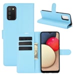 samsung Samsung A02S PU Wallet Case Light Blue