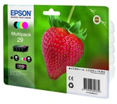 Genuine Epson 29 Strawberry Multipack Ink jet Print Cartridge T2986 C13T29864510