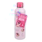 Paladone Gourde Lotso réutilisable en acier inoxydable rose avec bouchon à visser, 500 ml, Produit sous licence officielle Disney Pixar Toy Story pour enfants, adolescents, adultes, école, travail