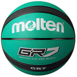 Molten BGR7-GK - Ballon de Basket-Ball, Couleur Vert/Noir, Taille 7
