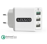 Trippel USB väggladdare med Quick Charge 3.0