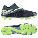PUMA Future 7 Match FG/AG Lights Out - Blå/PUMA White/Grön Dam, storlek 40