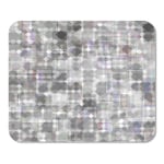 Mousepad Computer Notepad Office Colorful Digital Bright Abstract Mosaic Grey Pattern Gloss Silver Home School Game Player Computer Worker Inch