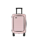 Eternitive E3 PLUS resväska / TSA kombinationslås / USB-C och USB-A portar / kabinväska / rosa färg / 360° svängbara hjul