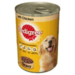 Pedigree Adult Wet Dog Food - Chicken In Gravy - 12 X 400g