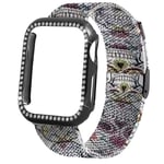 Stainless Steel Mesh Watch Bands - Lightweight Breathable Sport Strap Metal Wristband Bracelet Replacement Bands 38mm 40mm 42mm 44mm Compatible With Apple Watch Strap, for Men Women (38/40, skull)